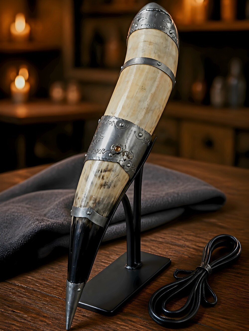 (#4) Ceremonial Drinking Horn
